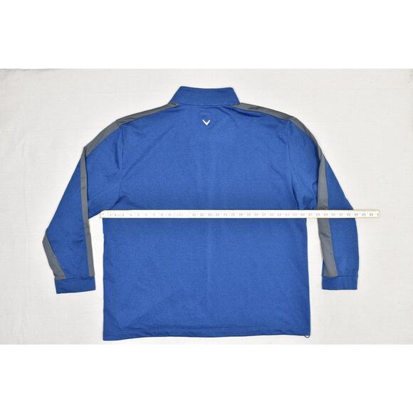 Callaway Men's Blue 1/4 Zip Pullover Golf Sweatshirt Regular Size 2XL Sweater - Picture 4 of 8